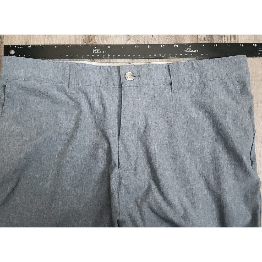 Adidas Golf Shorts Mens 36 Gray Heathered Performance Stretch Chino Flat Front - Picture 2 of 8
